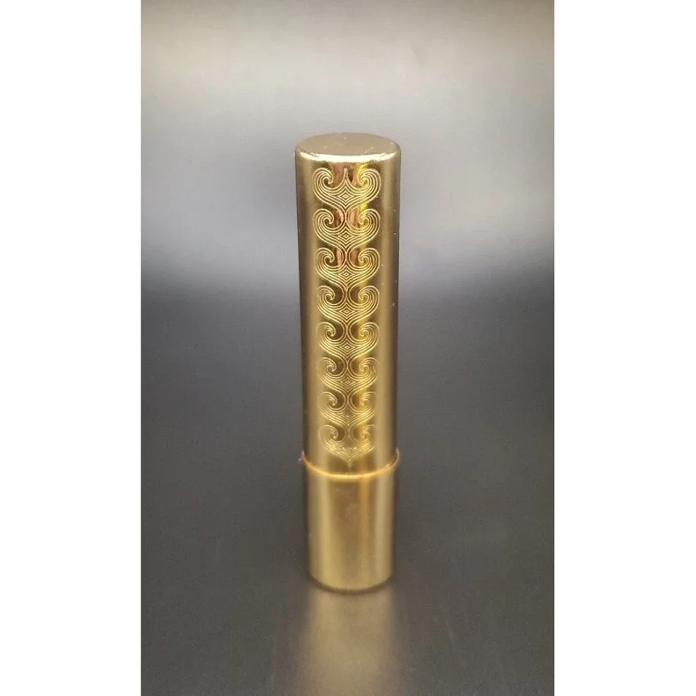 Vintage Collectable Dorothy Gray Etched Oval Lipstick Tube Gold Tone Retractable
